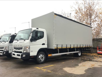 Mitsubishi Fuso TF 8.5K Евро5, БОРТ-тент, 3 шторы (7,4м, ворота)