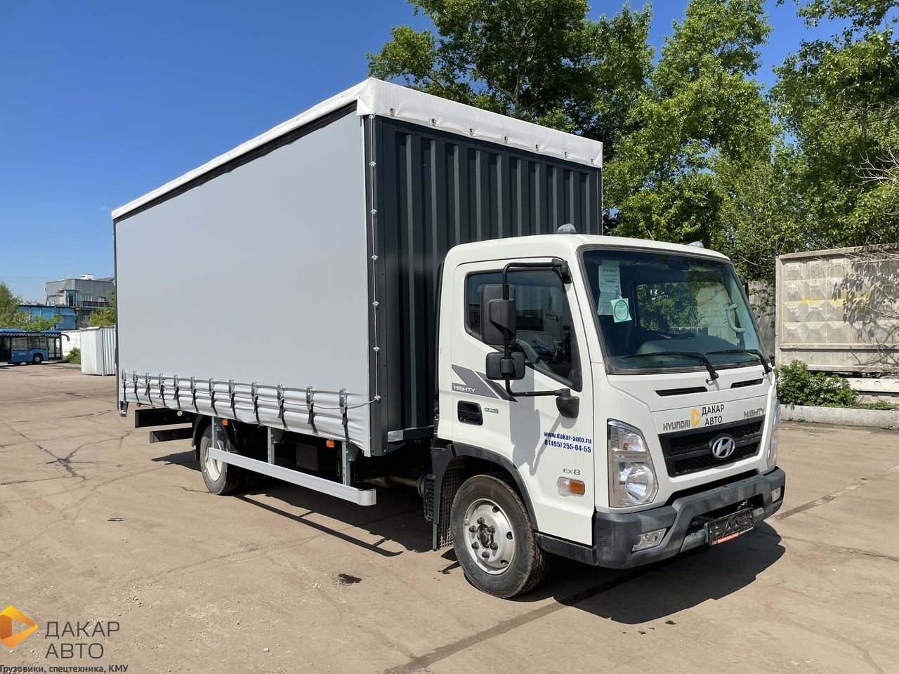 КУПИТЬ HYUNDAI MIGHTY EX8 БОРТ-ТЕНТ 6,2×2,55×2,5 сдвижные шторы и крыша