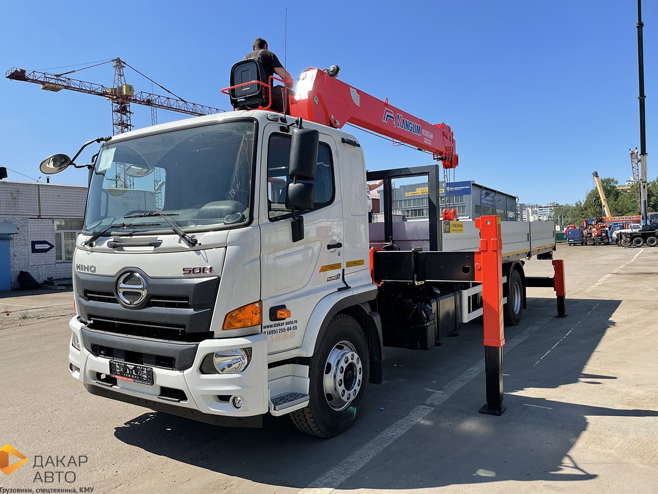 КУПИТЬ КРАН-МАНИПУЛЯТОР KANGLIM KS2056 НА БАЗЕ ШАССИ HINO 500