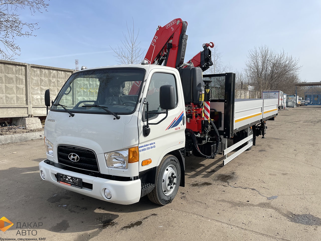 Купить HYUNDAI HD 78 КМУ FASSI F95B.0.22 БОРТ 6,2×2,55×0,4 м