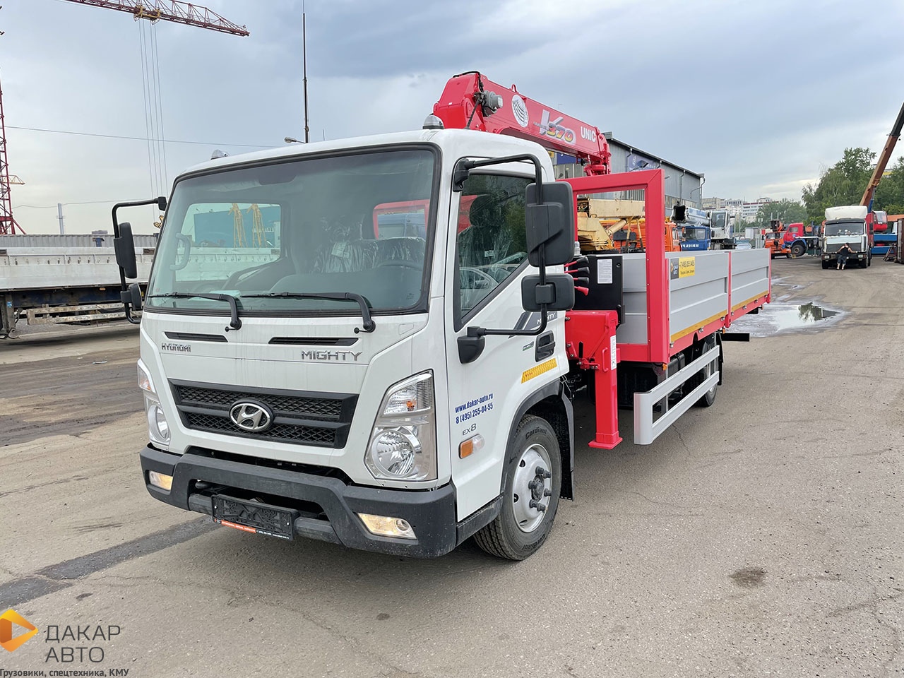 КУПИТЬ HYUNDAI MIGHTY EX8 С КМУ UNIC UR-V 374K