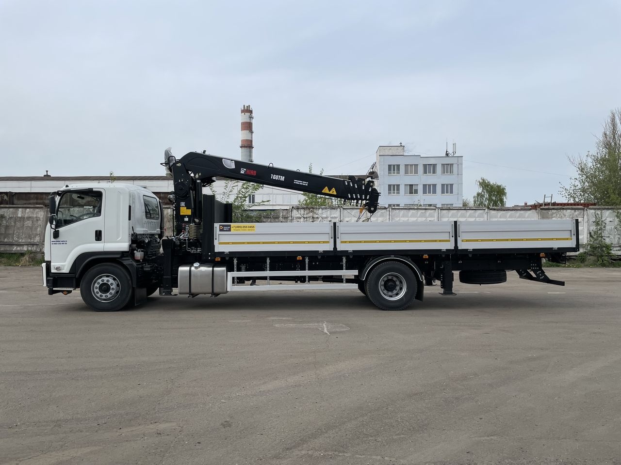 КУПИТЬ ISUZU FVR34 (18т) КМУ HIAB 160TM (6,5т) БОРТ 8,0×2,54×0,6м