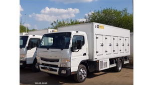 Мороженица на шасси Fuso (10 дверей, эвтектика)