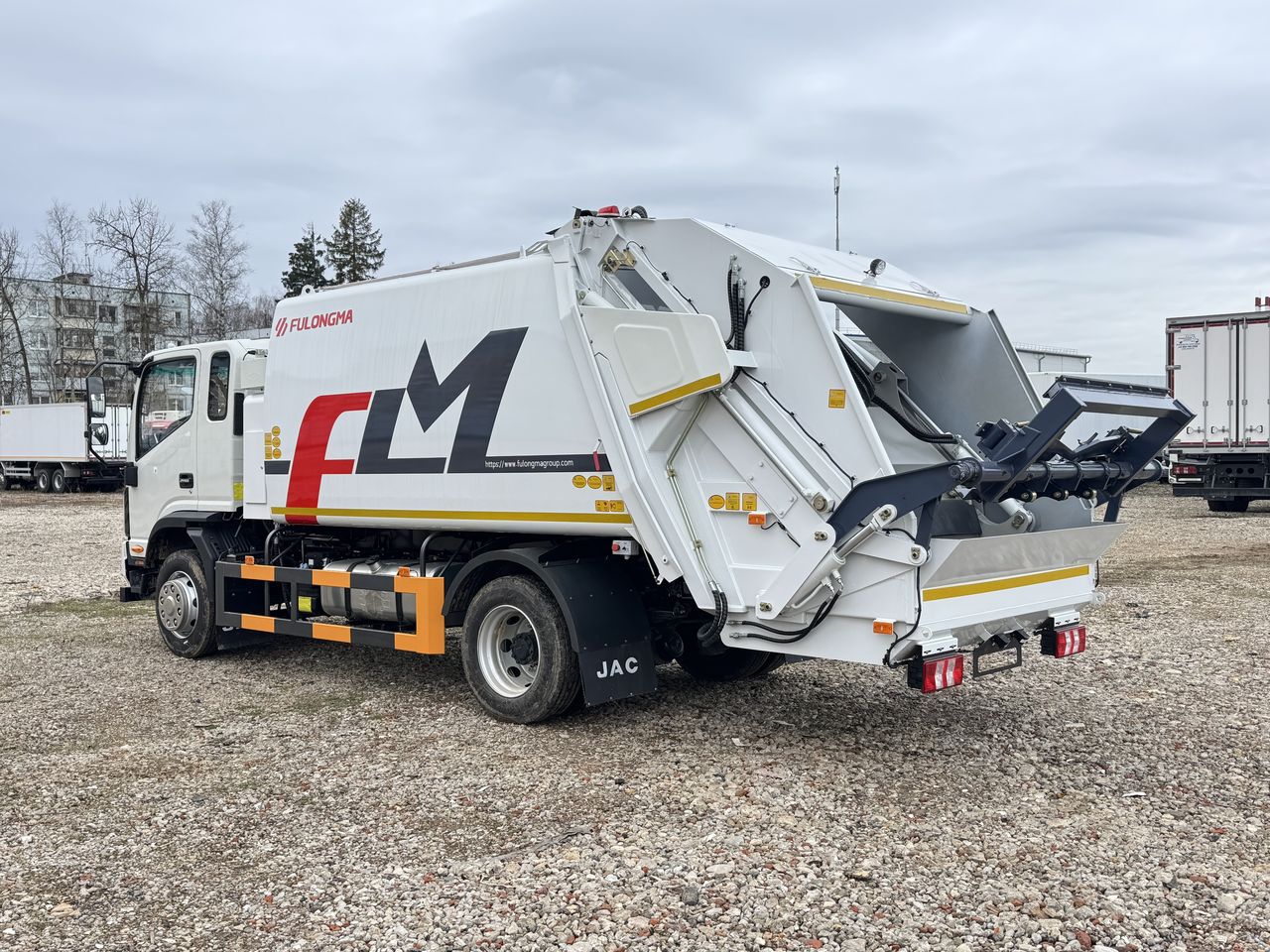 JAC N120 FULONGMA мусоровоз вид сзади
