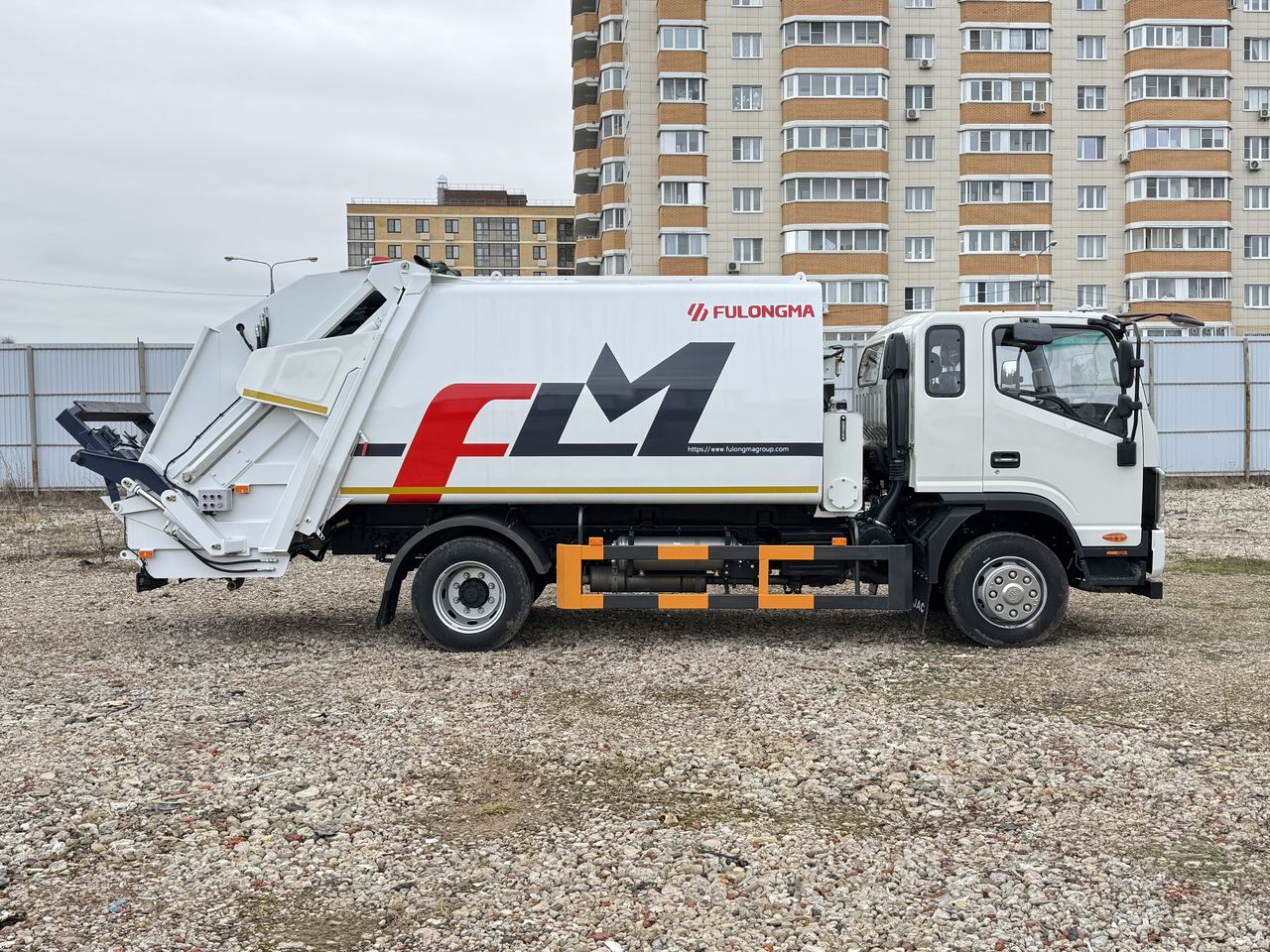 JAC N120 FULONGMA мусоровоз вид сбоку