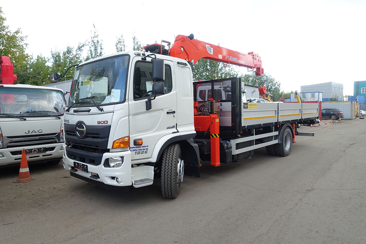 КРАН-МАНИПУЛЯТОР KANGLIM KS1256 GII НА БАЗЕ ШАССИ HINO 500